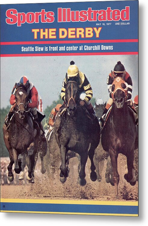 Horse Metal Print featuring the photograph Seattle Slew, 1977 Kentucky Derby Sports Illustrated Cover by Sports Illustrated