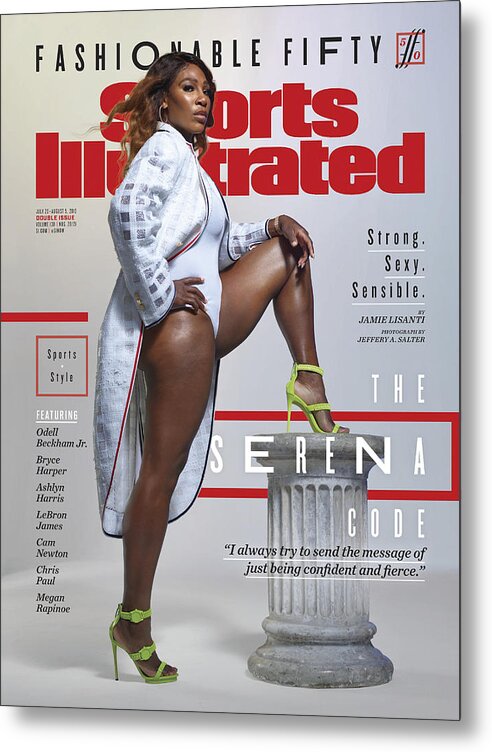 Tennis Metal Print featuring the photograph Serena Williams Sports Illustrated Cover by Sports Illustrated