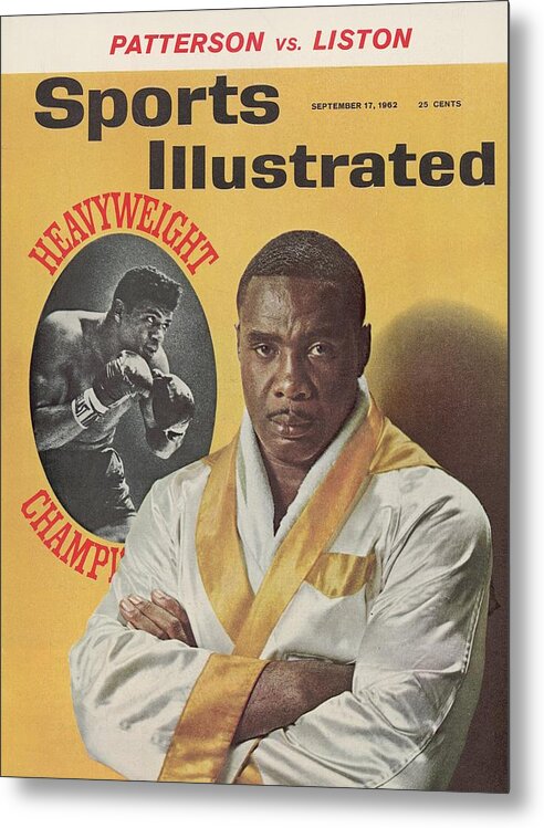 Magazine Cover Metal Print featuring the photograph Sonny Liston, Heavyweight Boxing Sports Illustrated Cover by Sports Illustrated