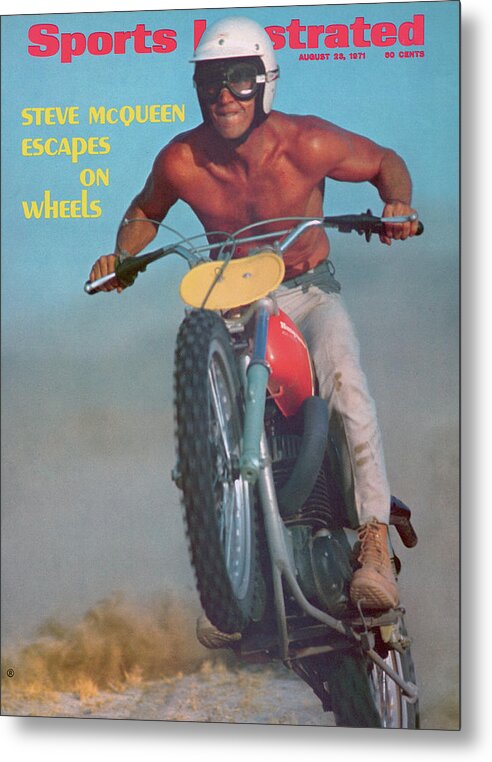 Magazine Cover Metal Print featuring the photograph Steve Mcqueen, Motocross Sports Illustrated Cover by Sports Illustrated