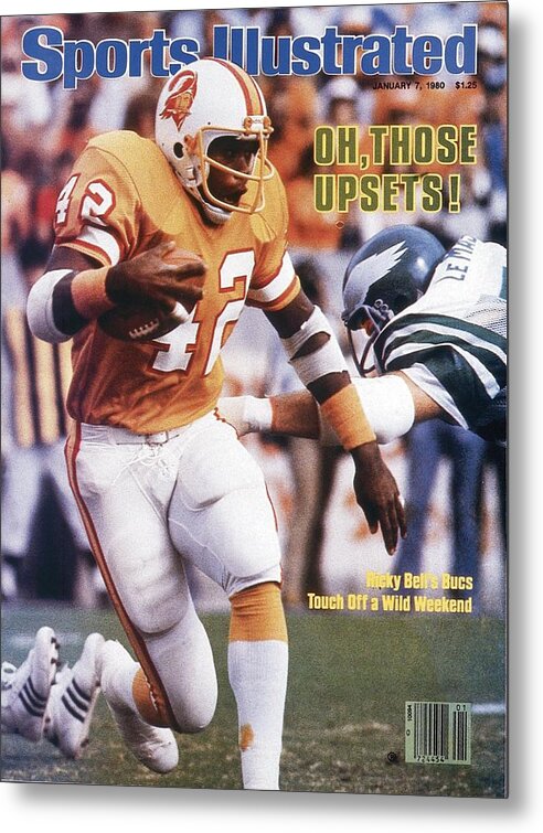 Playoffs Metal Print featuring the photograph Tampa Bay Buccaneers Ricky Bell, 1979 Nfc Divisional Sports Illustrated Cover by Sports Illustrated