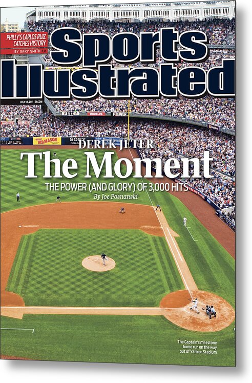 Magazine Cover Metal Print featuring the photograph Tampa Bay Rays V New York Yankees Sports Illustrated Cover by Sports Illustrated