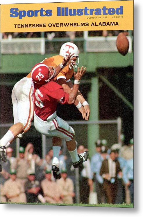 Magazine Cover Metal Print featuring the photograph Tennessee Jim Weatherford... Sports Illustrated Cover by Sports Illustrated