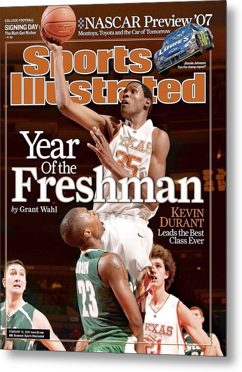 Michigan State University Metal Print featuring the photograph Texas Kevin Durant, 2006 2k Sports College Hoops Classic Sports Illustrated Cover by Sports Illustrated
