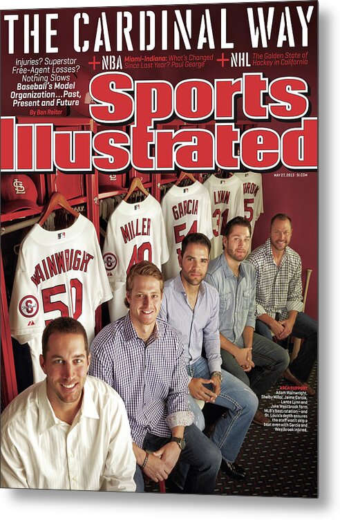 St. Louis Cardinals Metal Print featuring the photograph The Cardinal Way Baseballs Model Organization...past Sports Illustrated Cover by Sports Illustrated
