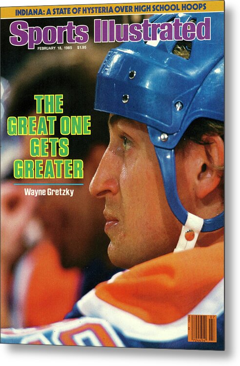 Magazine Cover Metal Print featuring the photograph The Great One Gets Greater Wayne Gretzky Sports Illustrated Cover by Sports Illustrated