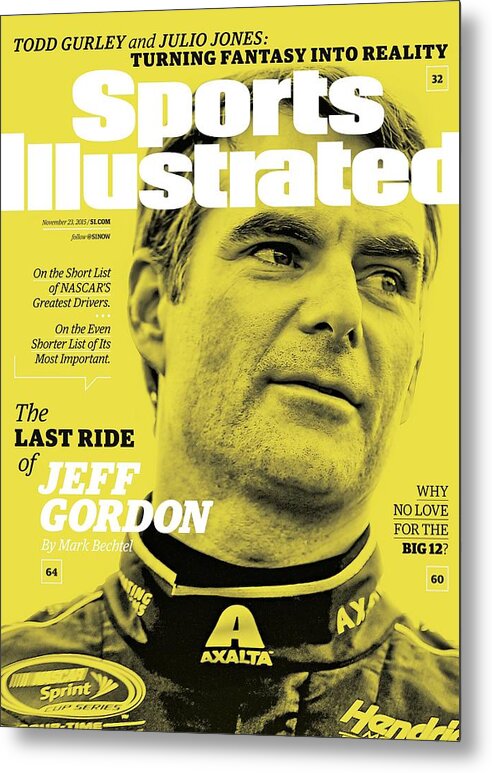 Magazine Cover Metal Print featuring the photograph The Last Ride Of Jeff Gordon Sports Illustrated Cover by Sports Illustrated