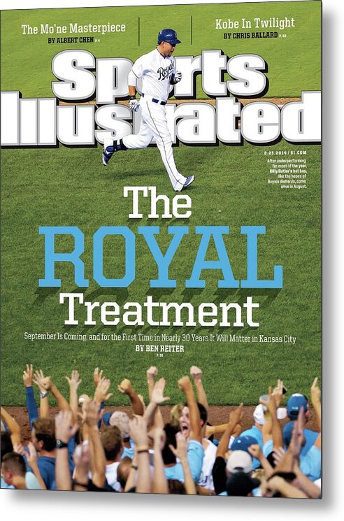 Magazine Cover Metal Print featuring the photograph The Royal Treatment Sports Illustrated Cover by Sports Illustrated