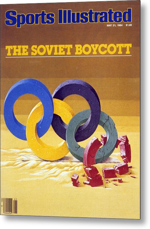 Magazine Cover Metal Print featuring the photograph The Soviet Unions Boycott Of Los Angeles Olympics Sports Illustrated Cover by Sports Illustrated