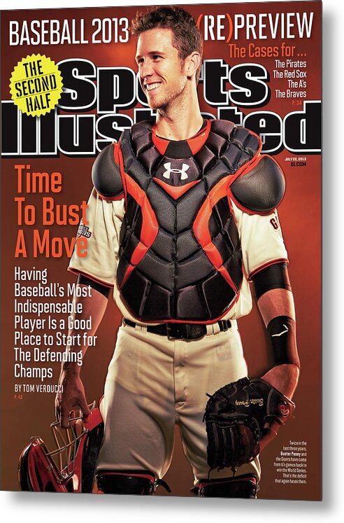 Magazine Cover Metal Print featuring the photograph Time To Bust A Move Baseball 2013 repreview Sports Illustrated Cover by Sports Illustrated