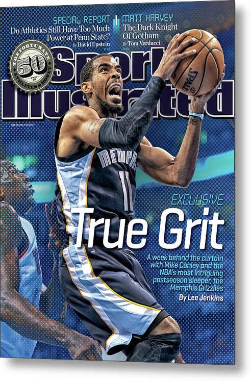 Magazine Cover Metal Print featuring the photograph True Grit Exclusive. A Week Behind The Curtain With Mike Sports Illustrated Cover by Sports Illustrated