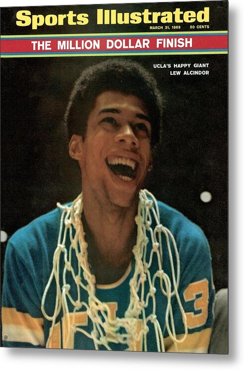 Magazine Cover Metal Print featuring the photograph Ucla Lew Alcindor, 1969 Ncaa National Championship Sports Illustrated Cover by Sports Illustrated
