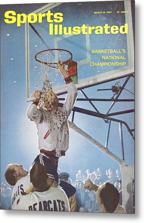 Magazine Cover Metal Print featuring the photograph University Of Cincinnati Larry Shingleton, 1962 Ncaa Sports Illustrated Cover by Sports Illustrated
