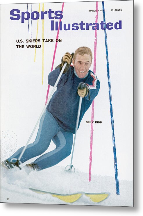 Magazine Cover Metal Print featuring the photograph Usa Billy Kidd, Skiing Sports Illustrated Cover by Sports Illustrated