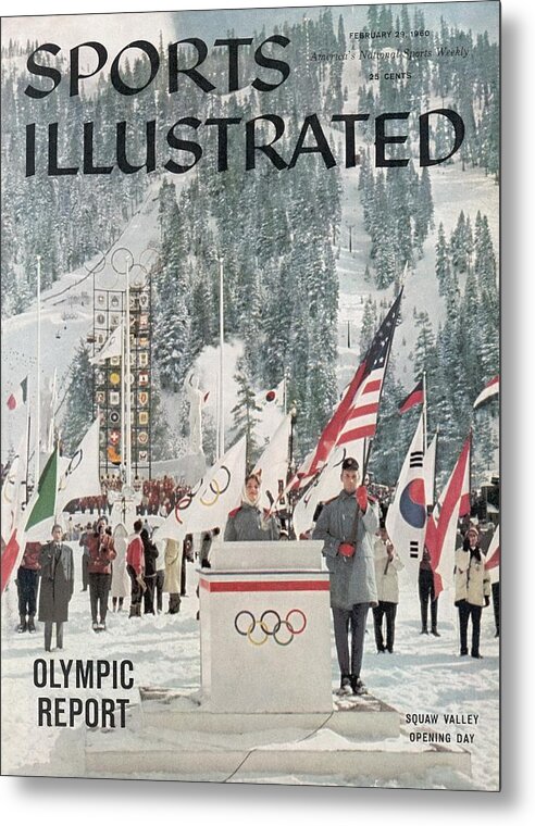Magazine Cover Metal Print featuring the photograph Usa Carol Heiss, 1960 Winter Olympics Sports Illustrated Cover by Sports Illustrated
