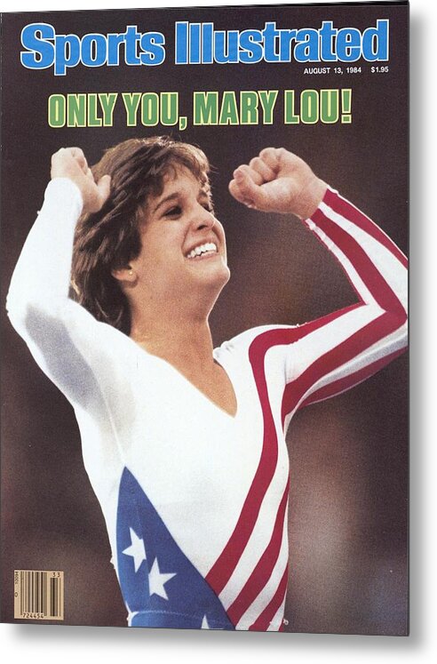 1980-1989 Metal Print featuring the photograph Usa Mary Lou Retton, 1984 Summer Olympics Sports Illustrated Cover by Sports Illustrated