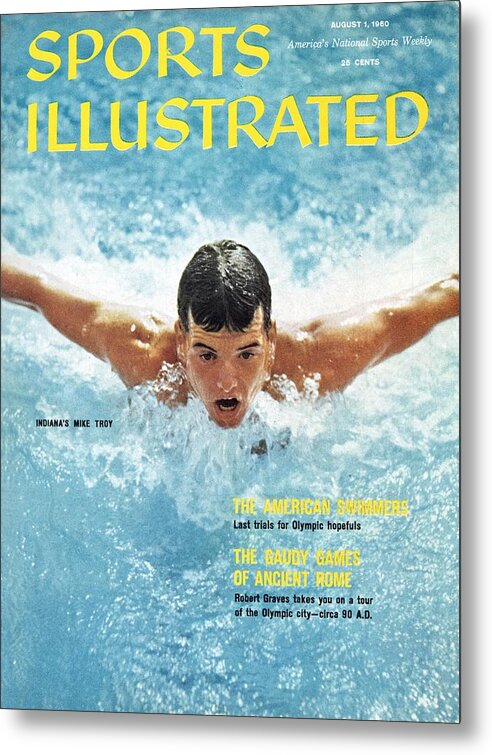 Magazine Cover Metal Print featuring the photograph Usa Mike Troy, 1959 Pan American Games Sports Illustrated Cover by Sports Illustrated