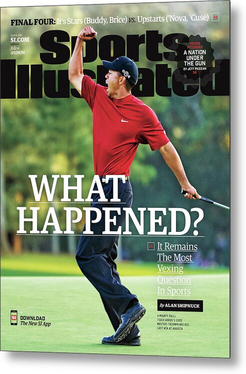 Magazine Cover Metal Print featuring the photograph What Happened It Remains The Most Vexing Question In Sports Sports Illustrated Cover by Sports Illustrated