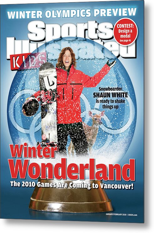 079089085cov Metal Print featuring the photograph 2010 Winter Olympics Preview Issue Cover by Sports Illustrated