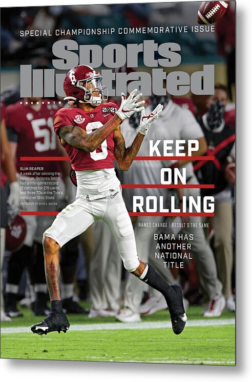 Commemorative Metal Print featuring the photograph Keep on Rolling Alabama Championship Sports Illustrated Cover by Sports Illustrated