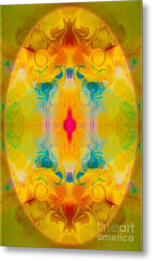 2x3 (4x6) Metal Print featuring the digital art Heavenly Bliss Abstract Healing Artwork by Omaste Witkowski by Omaste Witkowski