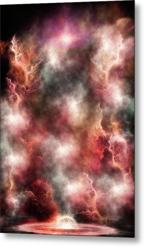 Nebula Metal Print featuring the digital art Anomalous Nebula by Rolando Burbon
