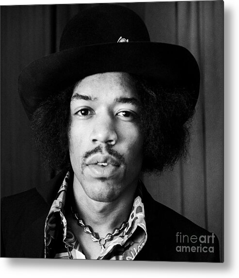Jimi Hendrix Metal Print featuring the photograph Jimi Hendrix 1967 by Chris Walter
