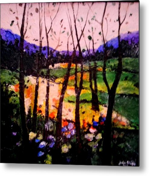 Landscape Metal Print featuring the painting Landscape #2 by John Shipp