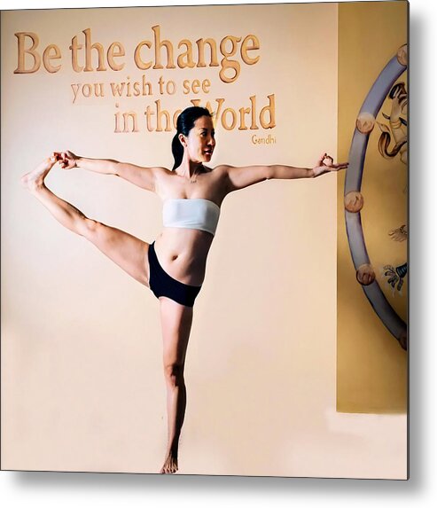 Yoga Metal Print featuring the photograph Yoga by Bill Howard