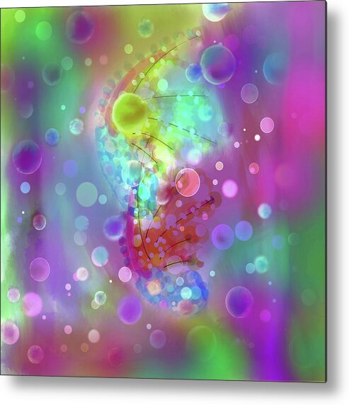 Visionary Painting Metal Print featuring the digital art Visionary #1 by Don Wright