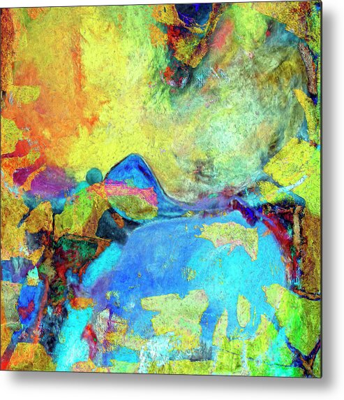 Abstract Metal Print featuring the painting Birdland by Dominic Piperata