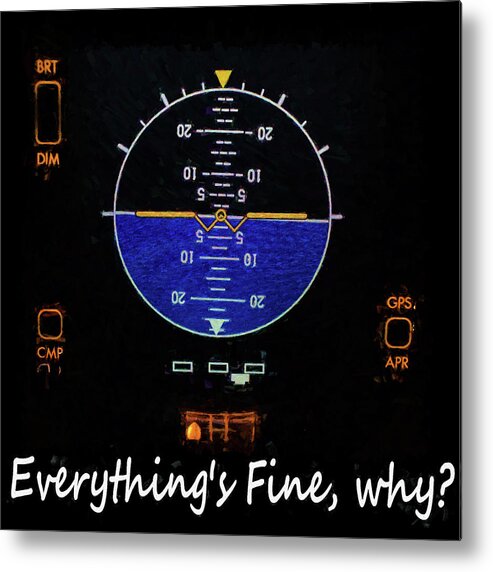 Everything Is Fine Metal Print featuring the photograph Everything Is Fine by JC Findley