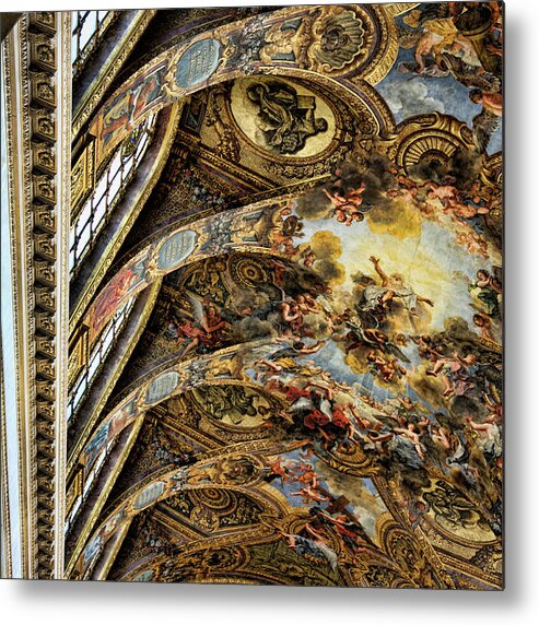France Metal Print featuring the photograph Masterpiece Design Architecture Palace Versailles France by Chuck Kuhn