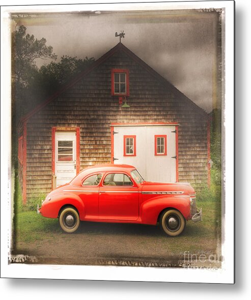 Auto Metal Print featuring the photograph Red 41 Coupe by Craig J Satterlee