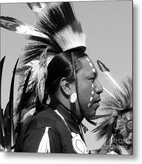 Native American Metal Print featuring the photograph Seeing 2 by Terril Heilman