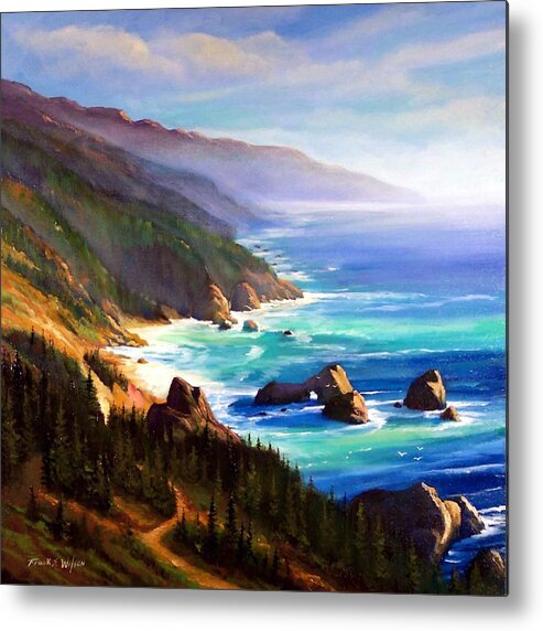 Shore Trail Metal Print featuring the painting Shore Trail by Frank Wilson