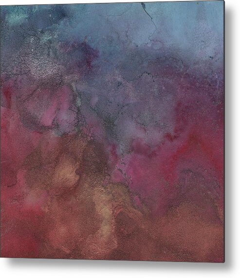 Abstract Metal Print featuring the painting Festive by Jai Johnson