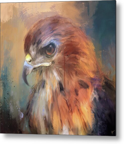 Colorful Metal Print featuring the painting Keen Sense by Jai Johnson