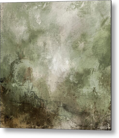 Abstract Metal Print featuring the painting Chocolate Mint #1 by Jai Johnson