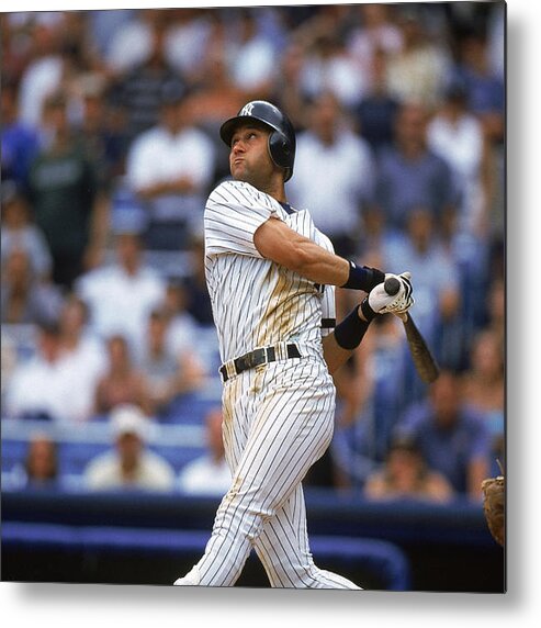 People Metal Print featuring the photograph Derek Jeter by Jamie Squire
