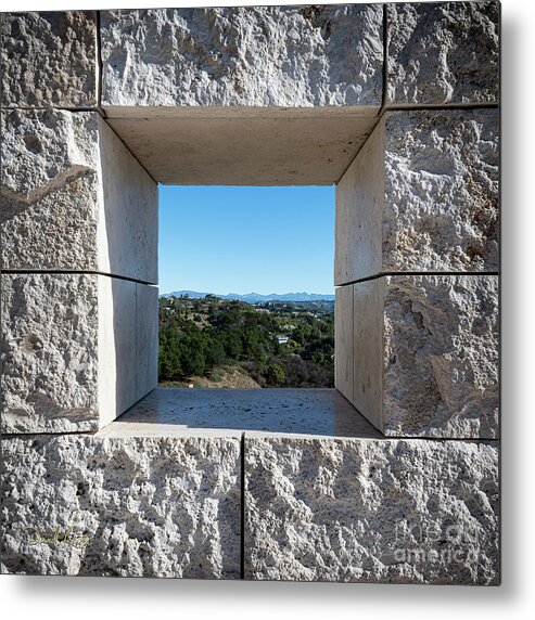 Brentwood Metal Print featuring the photograph A Window on Los Angeles from Afar by David Levin