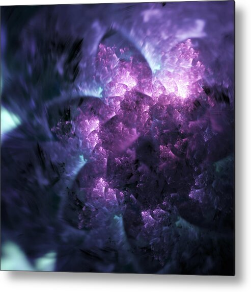  Metal Print featuring the digital art Eleutherozoa Nebula by Jo Voss