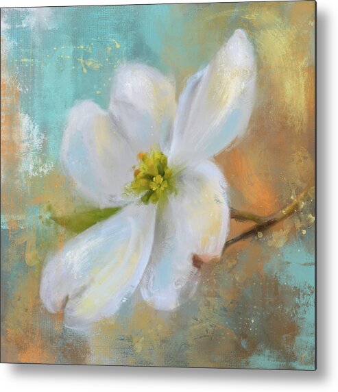 Flower Metal Print featuring the painting Fresh and New by Jai Johnson