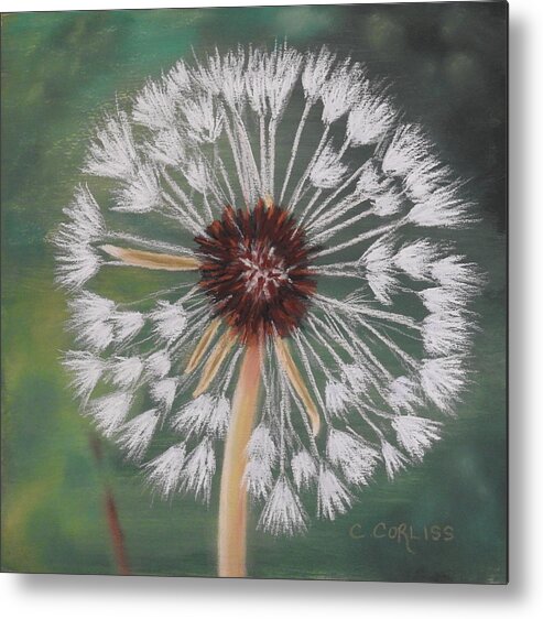  Metal Print featuring the pastel Make A Wish by Carol Corliss