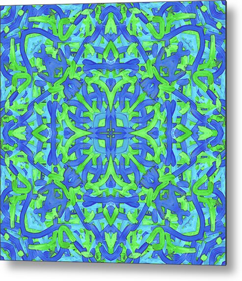 Colour Metal Print featuring the painting T U E - Pattern by Revad Codedimages