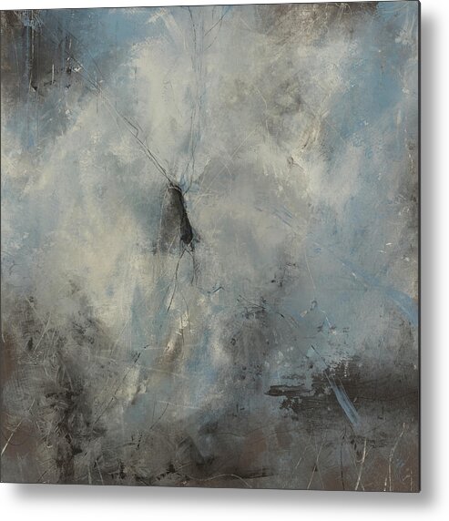 Abstract Metal Print featuring the painting Tangled by Jai Johnson