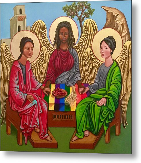 Trinity Metal Print featuring the painting The Trinity by Kelly Latimore