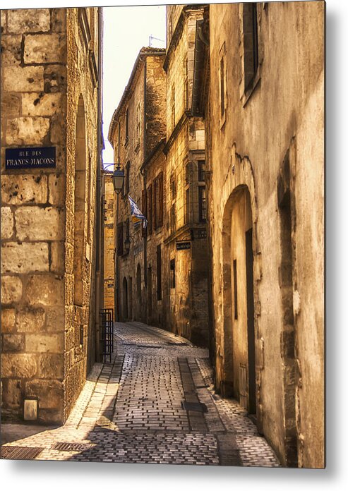 Perigueux Metal Print featuring the photograph Perigueux Street by Georgia Clare