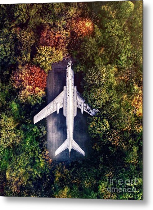 Automotive Metal Print featuring the photograph Aviation Forgotten by EliteBrands Co