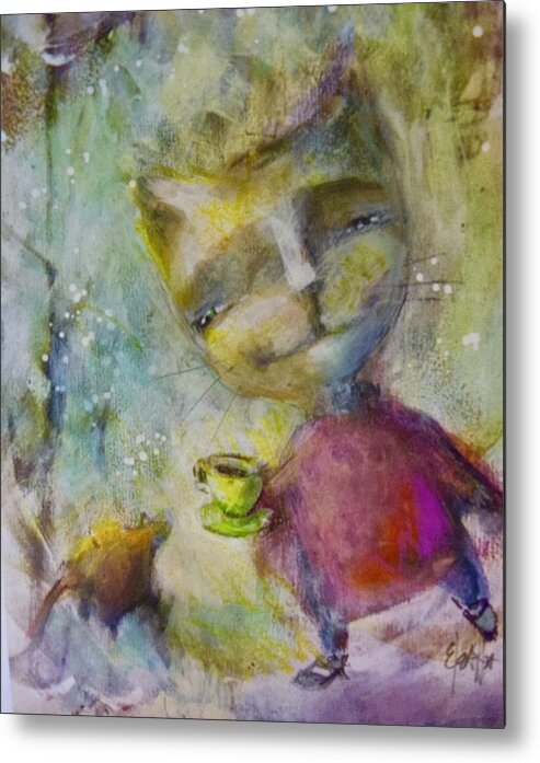 Unique Metal Print featuring the mixed media Growing Kindness by Eleatta Diver